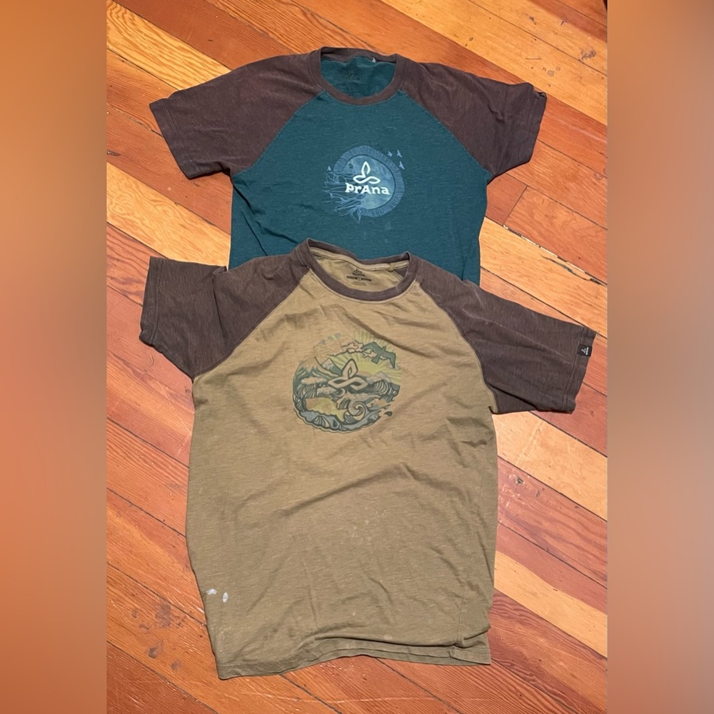 Lot of 2 Prana T-shirts size small